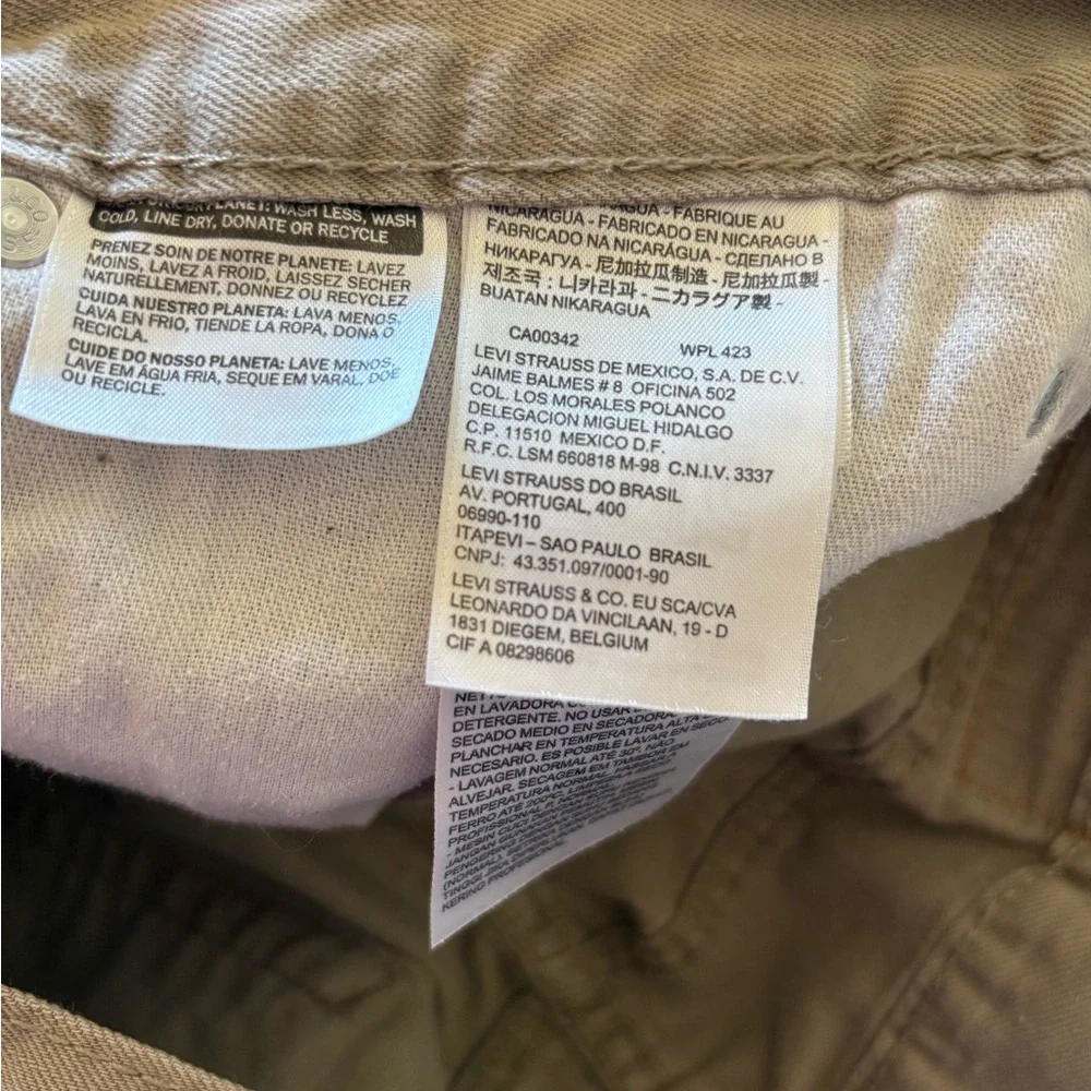 Levi’s 505 Men’s 34x32 Tan Straight Leg Jeans - Picture 11 of 13